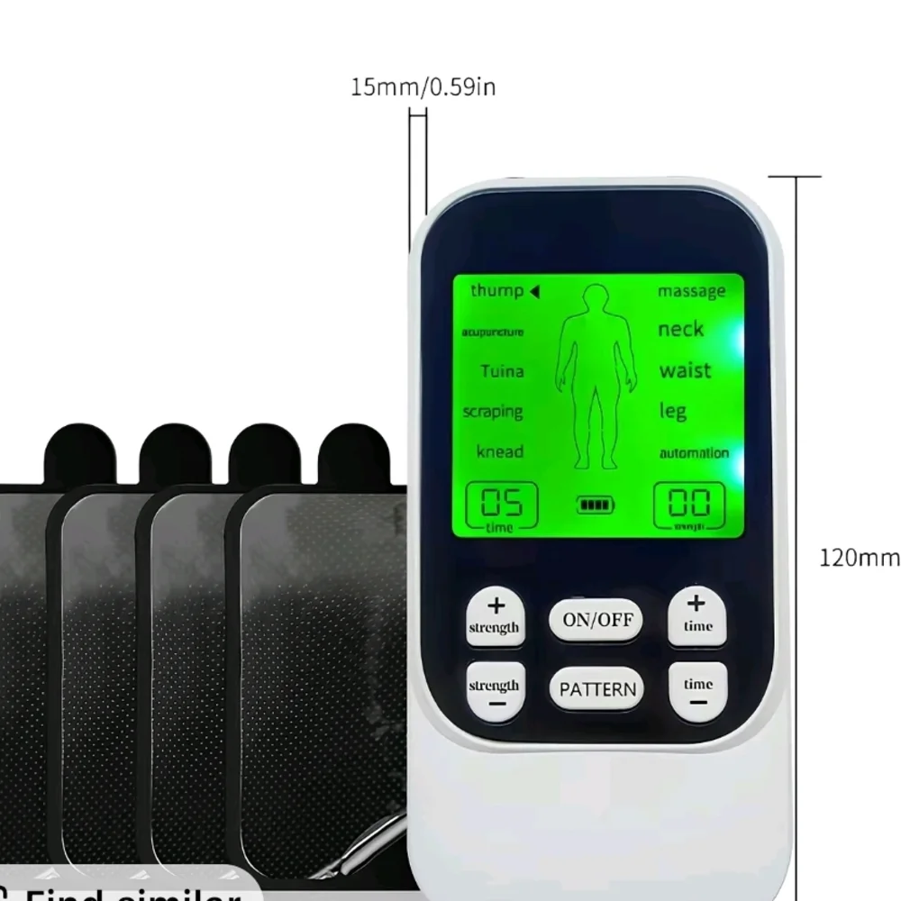 Electronic Muscle Stimulator with LCD Display. Muscle MASSAGER